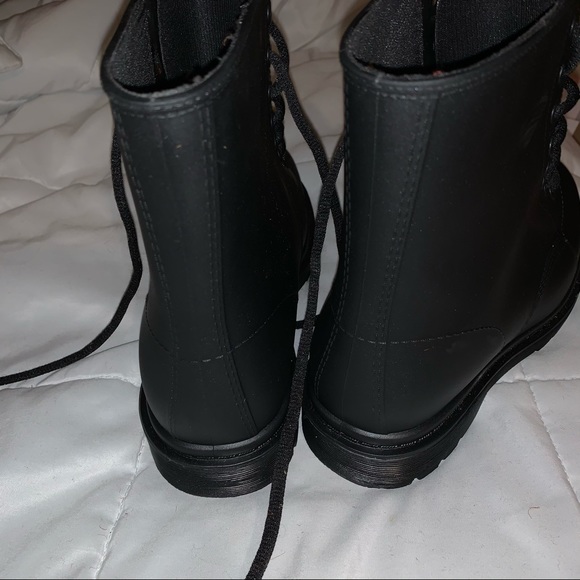 🖤Black Combat Rain Boots🖤 - Picture 3 of 5